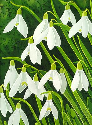 Batik Snowdrops