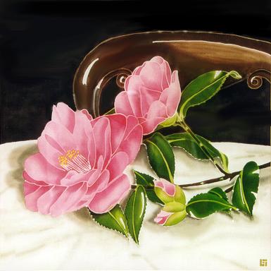 Silk Painting Camellia