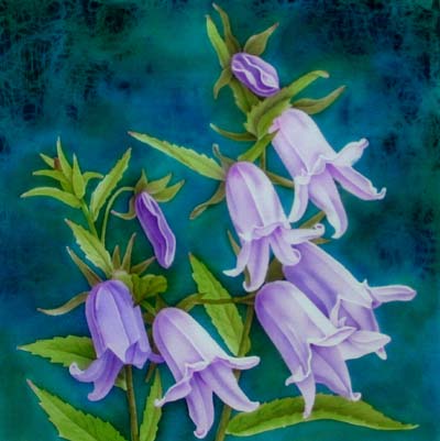 Silk Painting Campanula