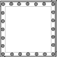 Silk pinned to the frame