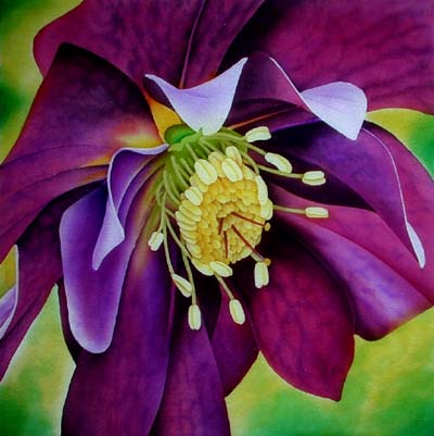 Silk Painting Hellebore