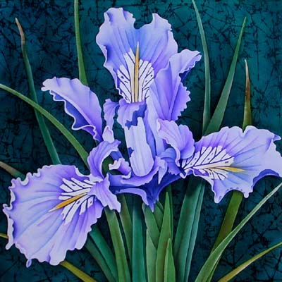 Silk Painting Iris Tenax