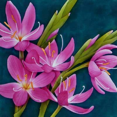 Silk Painting Kaffir Lily
