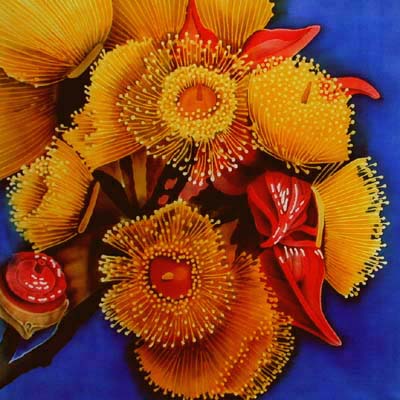 Silk Painting Eucalyptus