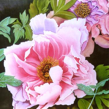 Silk Painting Tree Peonies